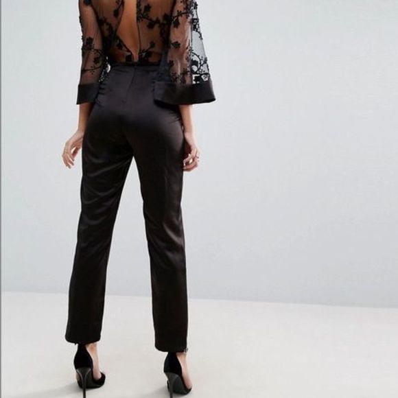 SATEN/SILK 💞ST.JOHN Caviar 💞very elegantpants